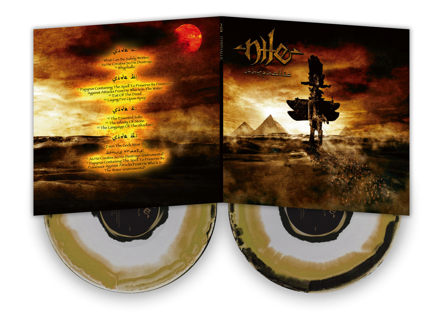 Nile - Ithyphallic - Black, Gold, White Swirl Vinyl [PRE-ORDER]
